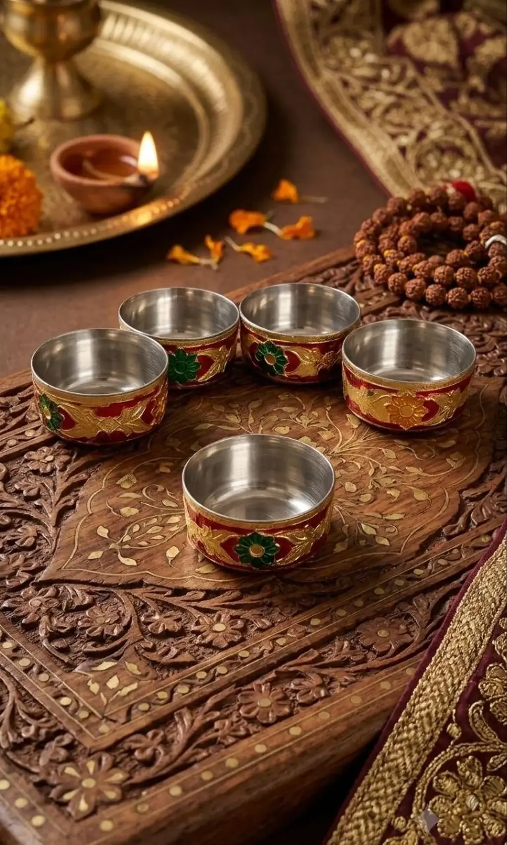 Meenakari Bowl Set of 4, view 2