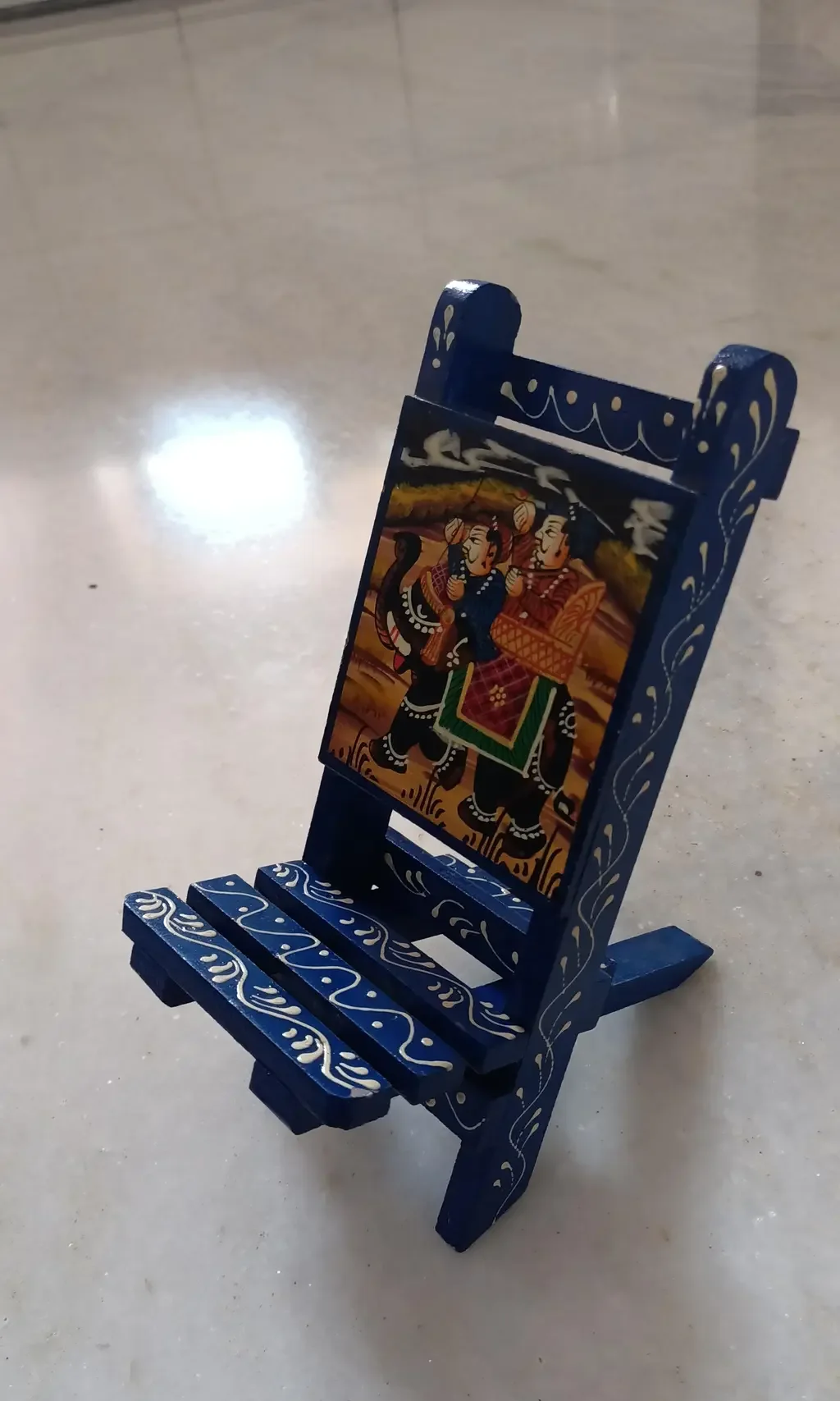 Painted Wooden Folding Stand, view 4